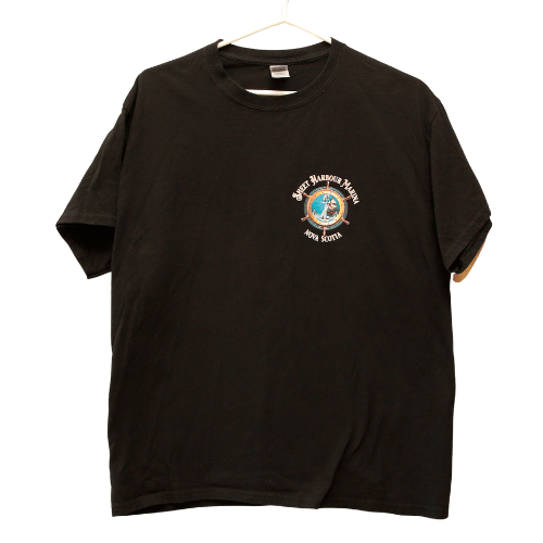 Black T-Shirt with Marina Logo